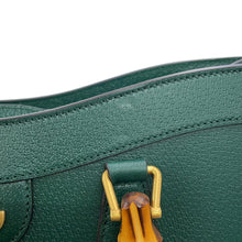 Load image into Gallery viewer, GUCCI Diana Bamboo Handle 2-Way Handbag Green703218 Leather Size Large