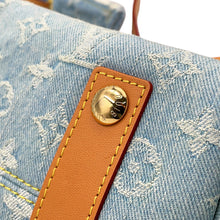 将图像加载到图库查看器中,LOUIS VUITTON Carryall NM Sky BlueDenimM11462 Monogram Denim Size PM