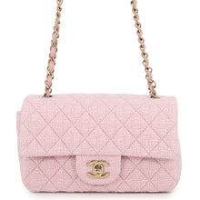 Load image into Gallery viewer, CHANEL Mini Matelasse Single Flap ChainShoulder Bag PinkA69900 Tweed Size 20