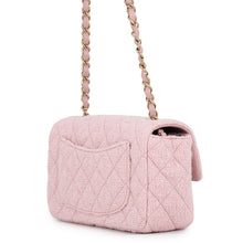 Load image into Gallery viewer, CHANEL Mini Matelasse Single Flap ChainShoulder Bag PinkA69900 Tweed Size 20