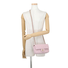 Load image into Gallery viewer, CHANEL Mini Matelasse Single Flap ChainShoulder Bag PinkA69900 Tweed Size 20
