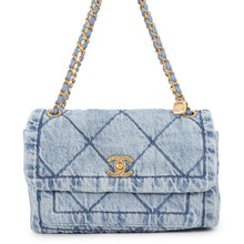 Load image into Gallery viewer, CHANEL Matelasse Flap Bag BlueAS5737 Denim Size Large