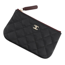 Load image into Gallery viewer, CHANEL Classic Small Zip Pouch BlackAP4020 Caviar Leather