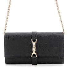 Load image into Gallery viewer, GUCCI Jackie 1961 Chain Wallet Black652681 AABXM 1000 Leather