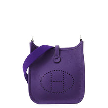 Load image into Gallery viewer, HERMES Evelyne Long Amazon Purple Taurillon Clemence Size TPM