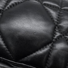 将图像加载到图库查看器中,Dior Macrocannage Nomade Pouch BlackS5554OMIG_M900 Lambskin Size Medium