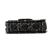 Load image into Gallery viewer, Dior Jolly Top Handle Shoulder Bag Black/WhiteM9271UTKV Tweed Leather Size Small