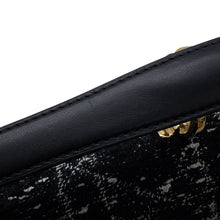 Load image into Gallery viewer, Dior Jolly Top Handle Shoulder Bag Black/WhiteM9271UTKV Tweed Leather Size Small