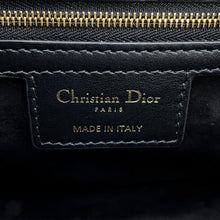 Load image into Gallery viewer, Dior Jolly Top Handle Shoulder Bag Black/WhiteM9271UTKV Tweed Leather Size Small