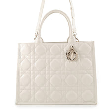 Load image into Gallery viewer, Dior Macrocannage Book Tote Latte WhiteM1324OWHP_M030 Calf Leather Size Medium