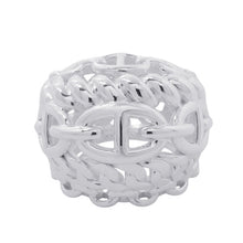 Load image into Gallery viewer, HERMES Chaine d'Ancre Multi Chain Ring Size TGM/49/#9 SV925