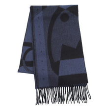 Load image into Gallery viewer, HERMES Scarf Ready Steady Go Navy Cashmere100%