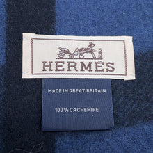 Load image into Gallery viewer, HERMES Scarf Ready Steady Go Navy Cashmere100%