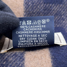 Load image into Gallery viewer, HERMES Scarf HPassant Navy/Brown Cashmere100%