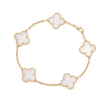Load image into Gallery viewer, Van Cleef & Arpels Vintage Alhambra Bracelet 5 motifsVCARA41800 18K Yellow Gold