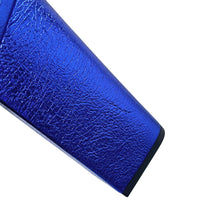 将图像加载到图库查看器中,SAINT LAURENT PARIS Sandals Metalic Blue493035 Leather Size 37 1/2