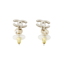 将图像加载到图库查看器中,CHANEL CC LogoFaux Pearl Earrings Gold Gold Plated Rhinestone Faux Pearl