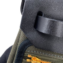 将图像加载到图库查看器中,HERMES Herbag zip Vert Bronze/Black Toile Military Vache Hunter Leather Size Mini