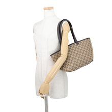 将图像加载到图库查看器中,GUCCI GG Canvas Tote Bag Beige/Green/Red788211 GG Canvas Leather