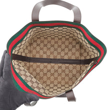 将图像加载到图库查看器中,GUCCI GG Canvas Tote Bag Beige/Green/Red788211 GG Canvas Leather