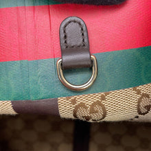 将图像加载到图库查看器中,GUCCI GG Canvas Tote Bag Beige/Green/Red788211 GG Canvas Leather