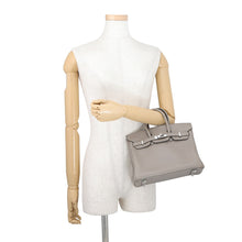 Load image into Gallery viewer, HERMES Birkin Gris Asphalt Taurillon Novillo Size 25