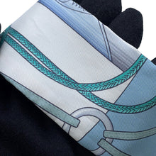 Load image into Gallery viewer, HERMES Twilly Cliquetis CLIQUETIS Ciel / White / Menthol Silk100%