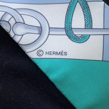 Load image into Gallery viewer, HERMES Twilly Cliquetis CLIQUETIS Ciel / White / Menthol Silk100%