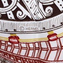 Load image into Gallery viewer, HERMES Carre Hephaestus's Horse Chevaux d'Hephaistos Size 90 White/Bronze/Bois de RoseH004365S 05 Silk100%