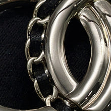Load image into Gallery viewer, CHANEL CC Logo Brooch Champagne GoldAB8609 Metal Faux Pearl Rhinestone Leather