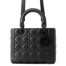 将图像加载到图库查看器中,Dior Lady Dior My ABCDior BlackM0538SLOI_M989 Leather Size Medium