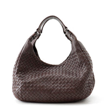 将图像加载到图库查看器中,Bottega Veneta Bottega Veneta INTRECCIATO Campana Leather Handbag Dark Brown125787 Calf Leather