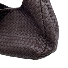 将图像加载到图库查看器中,Bottega Veneta Bottega Veneta INTRECCIATO Campana Leather Handbag Dark Brown125787 Calf Leather