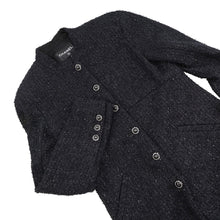 将图像加载到图库查看器中,CHANEL Tweed Sequins Jacket Size 38 BlackP80564-V73136-94305 Polyamide 60%, Viscose 16%, Cotton 12%, Polyester 12%