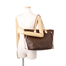 将图像加载到图库查看器中,LOUIS VUITTON Neverfull Rose BeigeM46975 Monogram Size MM
