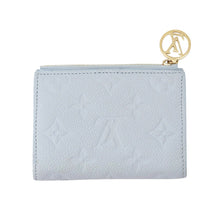 将图像加载到图库查看器中,LOUIS VUITTON Portefeuille Lisa Blue OrumpM83587 Monogram Empreinte Leather