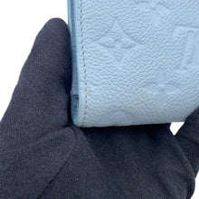 将图像加载到图库查看器中,LOUIS VUITTON Portefeuille Lisa Blue OrumpM83587 Monogram Empreinte Leather