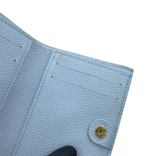 将图像加载到图库查看器中,LOUIS VUITTON Portefeuille Lisa Blue OrumpM83587 Monogram Empreinte Leather