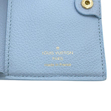 将图像加载到图库查看器中,LOUIS VUITTON Portefeuille Lisa Blue OrumpM83587 Monogram Empreinte Leather