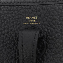 将图像加载到图库查看器中,HERMES Evelyne Long Black Taurillon Clemence Size TPM