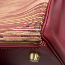 将图像加载到图库查看器中,HERMES Kelly Retourne Rouge Vif/Multicolor Vibrato Box Calf Leather Size 28