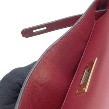 将图像加载到图库查看器中,HERMES Kelly Retourne Rouge Vif/Multicolor Vibrato Box Calf Leather Size 28
