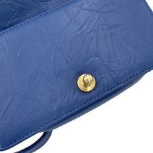 将图像加载到图库查看器中,CHANEL Boy Chanel ChainShoulder Bag BlueA67085 Aged Calf Leather Size Small