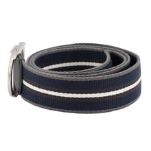 将图像加载到图库查看器中,Dior CD Icon Belt Three Tone Size 95/35 Deep Blue/White4582PDMBI Nylon Leather