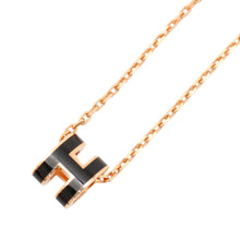 将图像加载到图库查看器中,HERMES Pop Ash Necklace Size Mini Black Metal Lacquer