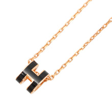 Load image into Gallery viewer, HERMES Pop Ash Necklace Size Mini Black Metal Lacquer