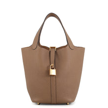 Load image into Gallery viewer, HERMES Picotin Lock Beige de Weimar Taurillon Lecmans Size PM