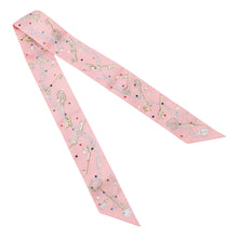 将图像加载到图库查看器中,HERMES Twilly 《Les Crèmes à Pois》 Rose/Beige/Multicolor Silk100%
