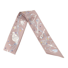 将图像加载到图库查看器中,HERMES Twilly 《Les Crèmes à Pois》 Marron Glacé / Grispearl Silk100%