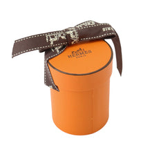 将图像加载到图库查看器中,HERMES Twilly 《Les Crèmes à Pois》 Marron Glacé / Grispearl Silk100%